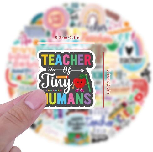120 pcs Teacher Stickers Teacher Stickers for Laptop Water Bottles Phone，Cute Stickers Gifts for Teacher Students in Saudi Arabia