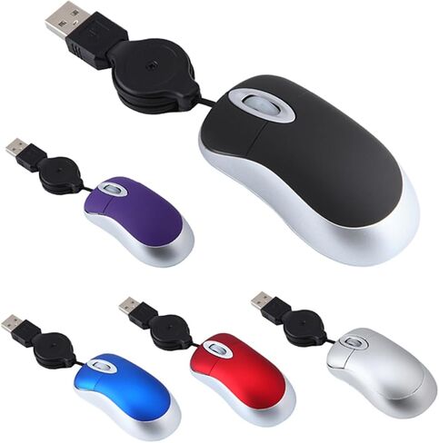 jojofuny ماوس سلكي ماوس سلكي ماوس كمبيوتر محمول مريح ماوس سلكي ماوس جيب صغير الفئران ماوس USB قابل للسحب ماوس هادئ محمول صامت عمل صغير قابس USB ماوس كمبيوتر صغير in Kuwait