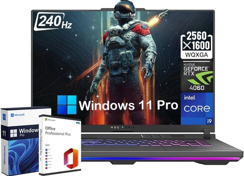 ASUS ROG Strix G16 Gaming Laptop - with Microsoft Office Lifetime License, 16" 240Hz WQXGA Display, Intel 24-Core i9-14900HX, GeForce RTX 4060, 32GB DDR5, 1TB SSD, WiFi 6E, Backlit Keyboard, Win11 Pro in Saudi Arabia