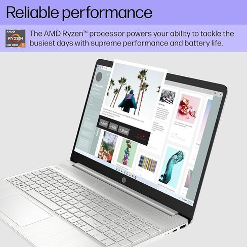 أحدث كمبيوتر محمول HP 2024 للأعمال والطلاب، شاشة 15.6 بوصة FHD، AMD Ryzen 5 5500U، ذاكرة الوصول العشوائي 16 جيجابايت، 512 جيجابايت SSD، AMD Radeon Graphics، Wi-Fi، Windows 11 Pro، مع ترخيص Microsoft Office مدى الحياة in Saudi Arabia
