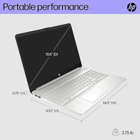 أحدث كمبيوتر محمول HP 2024 للأعمال والطلاب، شاشة 15.6 بوصة FHD، AMD Ryzen 5 5500U، ذاكرة الوصول العشوائي 16 جيجابايت، 512 جيجابايت SSD، AMD Radeon Graphics، Wi-Fi، Windows 11 Pro، مع ترخيص Microsoft Office مدى الحياة in Saudi Arabia