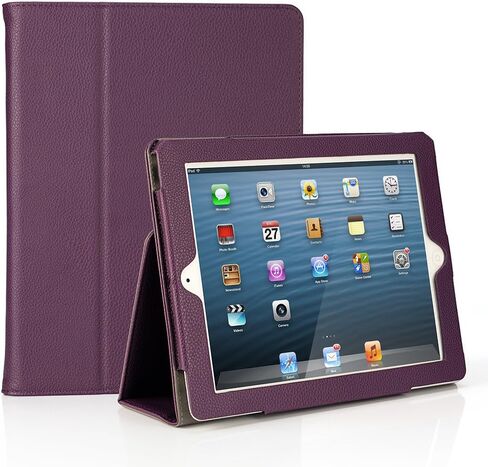 RUBAN Folio Case for iPad 4th Generation/iPad 3rd Gen (2012 Model), iPad 2 (2011 Model) 9.7 inch Tablet - [Corner Protection] Slim Fit Smart Stand Protective Cover Auto Sleep/Wake, American Flag in Saudi Arabia