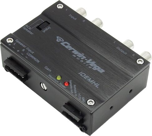 Cerwin Vega 2 Channel Line Output Converter ملحقات صوت السيارة، يعزز التردد والجهد، مقاومة منخفضة، نسبة S/N عالية، حامل لوحة RCA متين، مثالي لصوت السيارة IOEMHL in Saudi Arabia