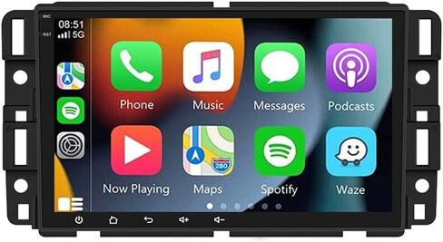 Android 13 لسيارة Chevy Silverado GMC Sierra Buick Enclave Radio 2007-2012 8 بوصة IPS شاشة تعمل باللمس ستيريو سيارة مدمج DSP GPS لاسلكي CarPlay/كاميرا احتياطية أوتوماتيكية سلكية تعمل بنظام Android/DSP/SWC in Saudi Arabia