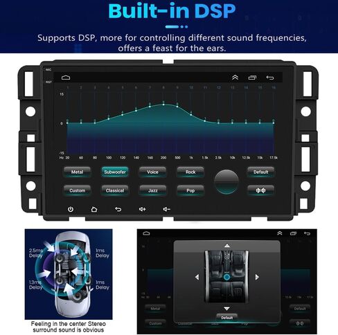 Android 13 لسيارة Chevy Silverado GMC Sierra Buick Enclave Radio 2007-2012 8 بوصة IPS شاشة تعمل باللمس ستيريو سيارة مدمج DSP GPS لاسلكي CarPlay/كاميرا احتياطية أوتوماتيكية سلكية تعمل بنظام Android/DSP/SWC in Saudi Arabia