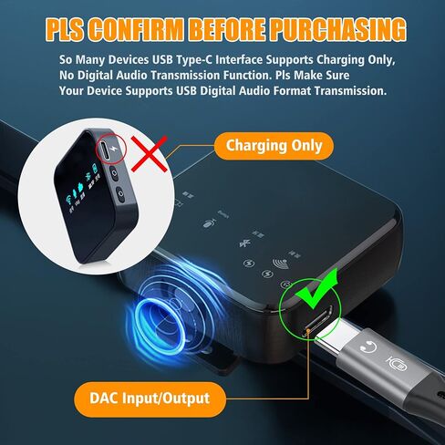 AGVEE 1.5ft USB-C إلى Lightning OTG DAC محول كابل محول سلك لجهاز iPhone iOS، ميكروفون رقمي لاسلكي، مضخم صوت سماعة الرأس من النوع C، رمادي داكن in Saudi Arabia