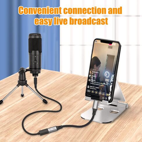 AGVEE 1.5ft USB-C إلى Lightning OTG DAC محول كابل محول سلك لجهاز iPhone iOS، ميكروفون رقمي لاسلكي، مضخم صوت سماعة الرأس من النوع C، رمادي داكن in Saudi Arabia