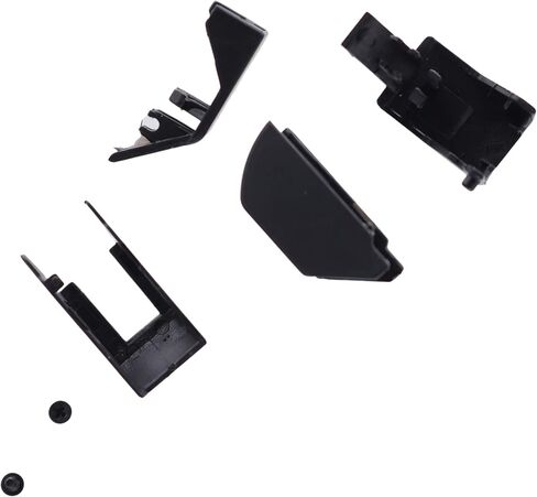 Deal4GO Rear Kickstand Hinge Plastic Bracket Shell Cover w/ Screws replacement for Nintendo Switch OLED Console - Black in Saudi Arabia