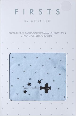 Petit Lem baby-boys In the Sky Sleeper 2 Pieces Diaper Shirt Knit in Saudi Arabia