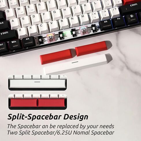 لوحة مفاتيح ميكانيكية سلكية SKYLOONG GK61 PRO بنسبة 60%، قابلة للبرمجة QMK/VIA، حشية دائرية، لوحة مفاتيح مخصصة قابلة للتبديل السريع مع شريط مسافة منفصل، إضاءة خلفية RGB، غطاء مفاتيح PBT لـ Win/Mac (مفتاح KTT باللون الأزرق الوردي) in Kuwait