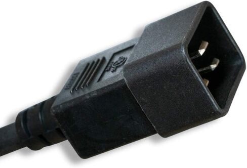 سلك طاقة أسود 3 بوصات، IEC320 C15/C20 14AWG C15/C20 سلك طاقة، أسود (ZADA38EG-03) in Kuwait