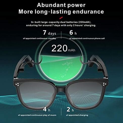 WGP Smart Glasses with AI Translation, Support 110+ Languages, Blue Light Blocking Glasses, Voice Recorder with App, Open Ear Headphones, Bluetooth Audio Glasses for Woman&Man(White) in Saudi Arabia