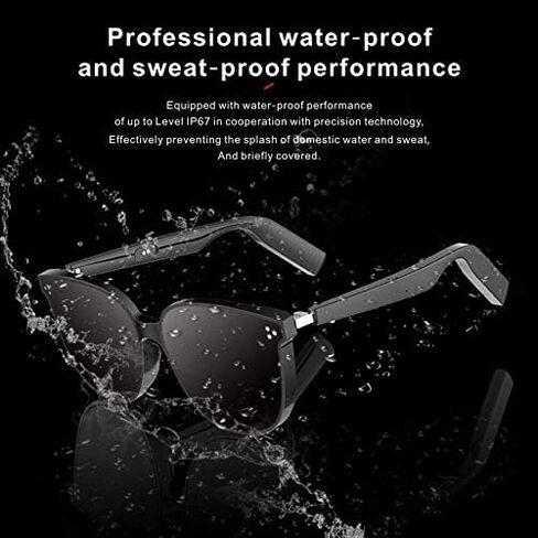 WGP Smart Glasses with AI Translation, Support 110+ Languages, Blue Light Blocking Glasses, Voice Recorder with App, Open Ear Headphones, Bluetooth Audio Glasses for Woman&Man(White) in Saudi Arabia
