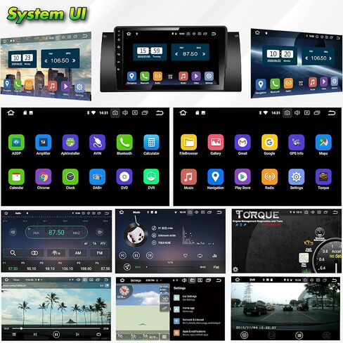 راديو سيارة Egosonic Real Android 13، ثماني النواة (4+64 جيجابايت)، شاشة لمس 9 بوصة، Carplay Android Auto اللاسلكي، DSP+، متوافق مع BMW X5 E53 E38 1996-2004، يدعم Wifi BT 5.0 in Kuwait