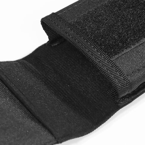 حامل حزام للهاتف المحمول من النايلون، حقيبة هاتف محمول تكتيكية مقاومة للسقوط للرياضات الخارجية، تستخدم لإصلاح الهواتف المحمولة أو البطاقات (أسود/6 بوصات) in Kuwait