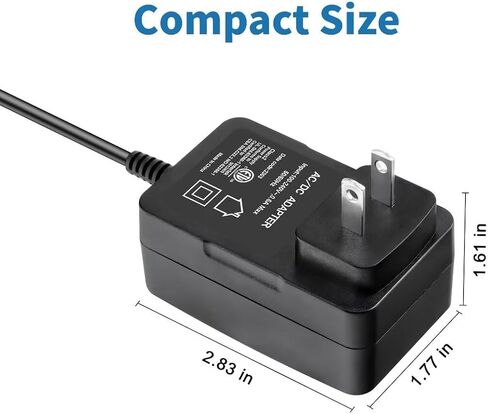 2-Prong 12.6V AC/DC Adapter Compatible with Wybot Osprey 200 300 Pro 300II HJ1103 WY1103 WY008-3 Cordless Pool Vacuum Li-ion Battery Model XSD-1261000NUSD WY1102 Automatic Swimming Pool Cleaner in Saudi Arabia