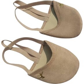 A&K L'YDIA Dance Canvas Pirouette Half Toe Sole Shoes Rhythmic Gymnastics Socks for Ballet Jazz Competition Women&Men/Girls/Toddler/Kids