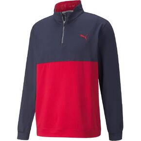 PUMA GOLF Men's Gamer Colorblock 1/4 Zip