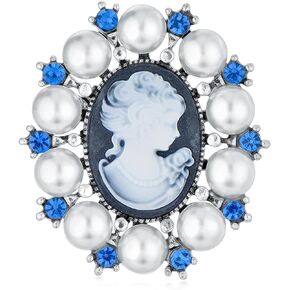 UNVAK Pearl Brooch for Women Gold Pearl Brooches Pin Pearl Lapel Pin Valentine's Day Mother's Day Gift for Mother Wife