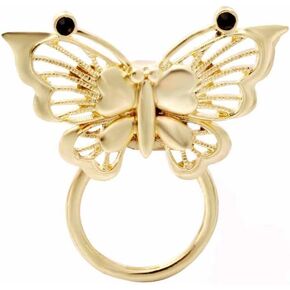 Gold Butterfly Magnetic Eyeglass Pin Brooch Glasses Spectacles Sunglasses Holder for Women
