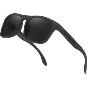 DUBERY Polarized Sunglasses for Men Women UV400 Protection Square Driving Sun Glasses Trendy Shades P8818