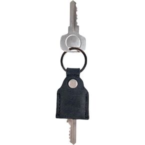 Hide & Drink, Leather Key Holder, Keychain Organizer, Emergency Coin Pouch, Pocket Accessories, Handmade (Charcoal Black)