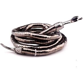 Punk Style Bendable Snake Bracelet Choker Necklace Flexible Adjustable Snake Multilayered Bracelet Necklace for Women Men Girls Boys Best Present Gift for Birthday CHristmas New Year