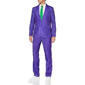 SUITMEISTER Men's Halloween Joker Suit Costume Cosplay Party Adult Slim Fit