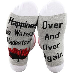 PXTIDY Hadestown Musical Socks Broadway Musical Gifts Happiness Is Watching Hadestown Theatre Novelty Socks Theater Gifts