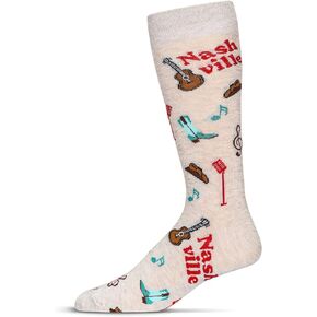 MeMoi Men's Nashville Bamboo Crew Socks