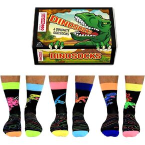 Men's United Odd Dino Gift Pack - 6 Socks