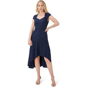 Adrianna Papell Women's Divine Crepe High Low Dress