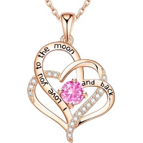 NEWNOVE قلادة أجنحة الملاك القلب للنساء، هدايا للأم والزوجة والصديقة والجدة في عيد الميلاد، هدايا مجوهرات للنساء، هدايا عيد ميلاد الذكرى السنوية لها in Kuwait