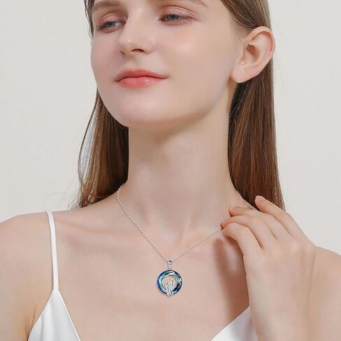 LONAGO Guardian Angel Necklace with Crystal form Australia Sterling Silver Guardian Angel Pendant Necklace Gift for Women in Saudi Arabia