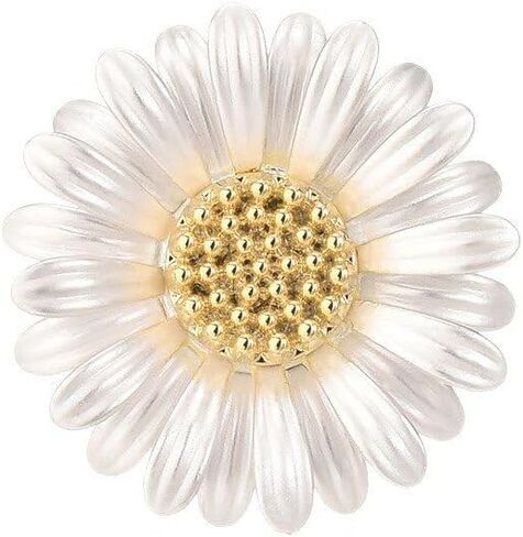 EMEGCY Fashion Flower Brooches for Women Rhinestone Flower Brooches Pins 18k Gold Plated Lapel Pins Jewelry for Girlfriend Wife in Saudi Arabia