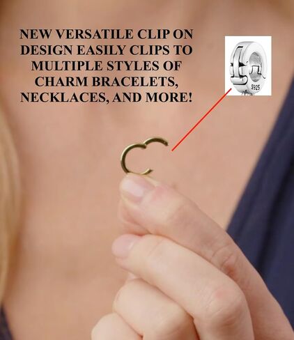 Dangling Tooth Molar Dentist Open Clasp Clip On Pendant 925 Sterling Silver Charm For Pandora & Other Charm Bracelets/Necklaces in Saudi Arabia