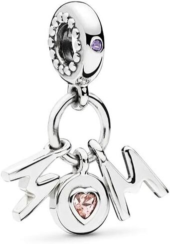MiniJewelry I Love You Letter Mom Dangle Charms for Bracelets Necklaces Pendants Women Girls Christmas Daughter Granddaughter Family Birthday in Saudi Arabia