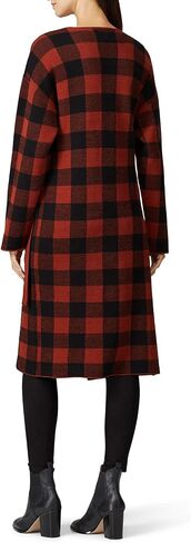 Women's Check Pattern Sweater Coat in Saudi Arabia