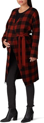 Women's Check Pattern Sweater Coat in Saudi Arabia