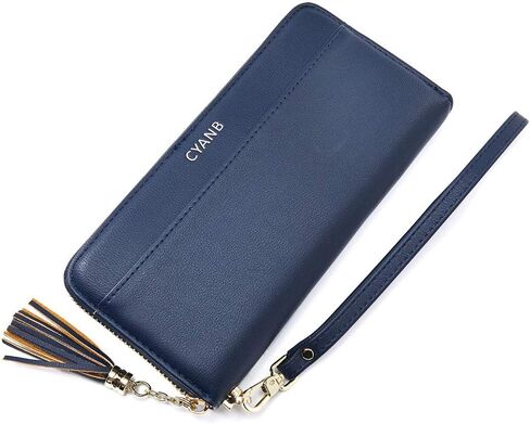 Women Wallets Tassel Bifold Ladies Cluth Wristlet Wrist strap Long Purse in Saudi Arabia