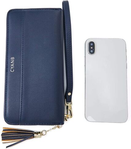Women Wallets Tassel Bifold Ladies Cluth Wristlet Wrist strap Long Purse in Saudi Arabia