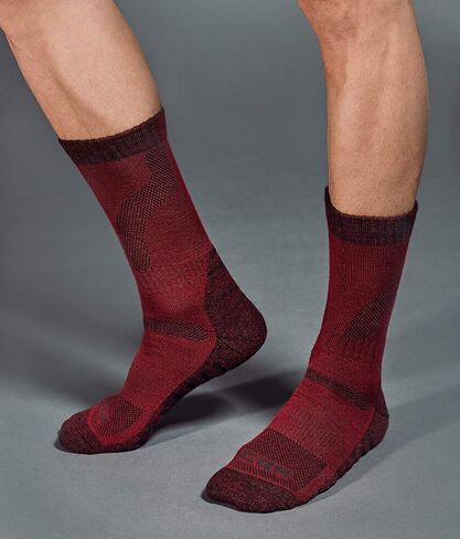 CQR 3 Pack Men and Women Wool Hiking Mid Calf Crew Socks, Moisture Wicking Breathable Outdoor Tactical Cushion boot Socks in Saudi Arabia