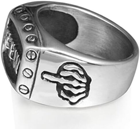 Jude Jewelers Stainless Steel FTW Biker Rider Middle Finger Ring in Saudi Arabia