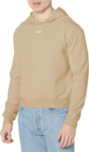 HUGO Men's Center Logo Relaxed Fit Hooded Sweatshirt in Saudi Arabia