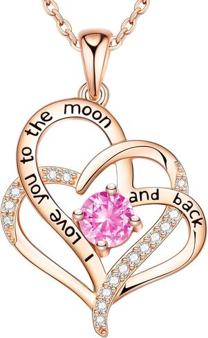 NEWNOVE قلادة أجنحة الملاك القلب للنساء، هدايا للأم والزوجة والصديقة والجدة في عيد الميلاد، هدايا مجوهرات للنساء، هدايا عيد ميلاد الذكرى السنوية لها in Kuwait