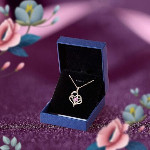 NEWNOVE قلادة أجنحة الملاك القلب للنساء، هدايا للأم والزوجة والصديقة والجدة في عيد الميلاد، هدايا مجوهرات للنساء، هدايا عيد ميلاد الذكرى السنوية لها in Kuwait