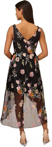 Adrianna Papell womens Embroidered High Low Dress Special Occasion Dress in Saudi Arabia