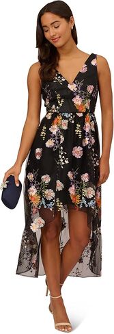 Adrianna Papell womens Embroidered High Low Dress Special Occasion Dress in Saudi Arabia