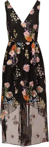 Adrianna Papell womens Embroidered High Low Dress Special Occasion Dress in Saudi Arabia