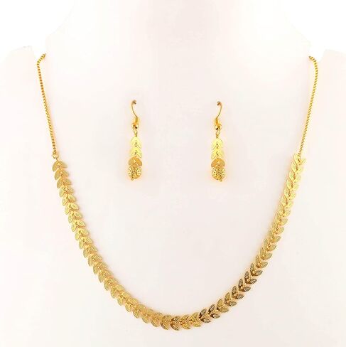 Jewar ad Necklace Indian Gold Plated Designer Layered Fashion Handcrafted Traditional Bollywood Royal Jewelry for Women & Girls in Saudi Arabia